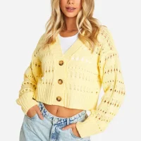 hzz02642_butter_xl (1) Crochet Button Through Crop Cardigan