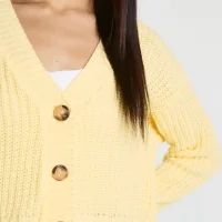 hzz53460_lemon_xl_3 Button Through Crop Cardigan