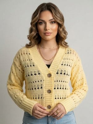 lemon_1 Crochet Crop Cardigan